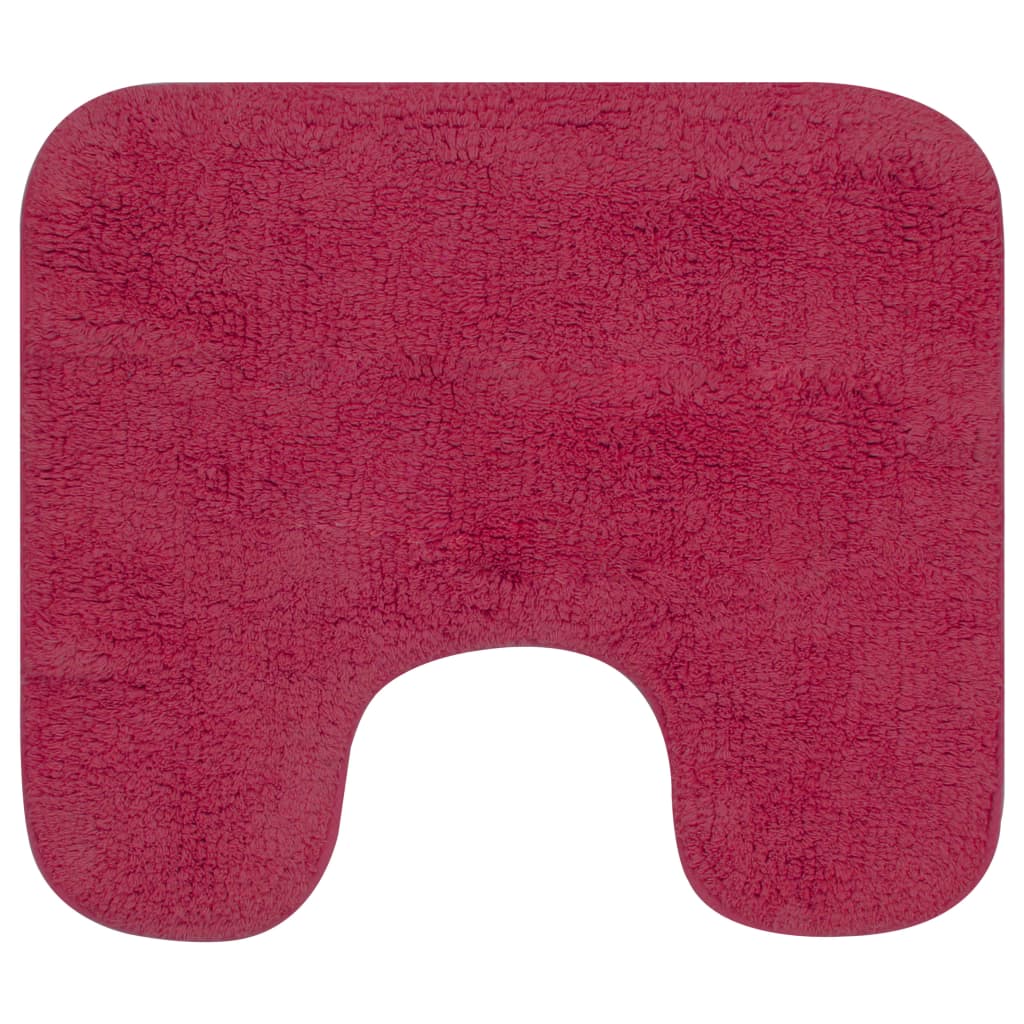 Set Tappetini per Bagno 2 pz in Tessuto Fucsia cod mxl 65672