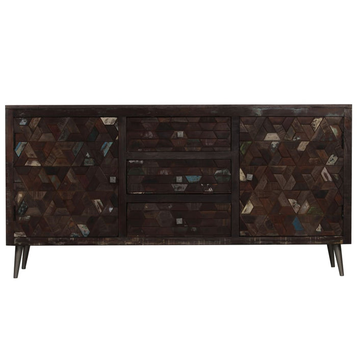 Credenza in Legno Massello di Recupero 160x40x80 cm 