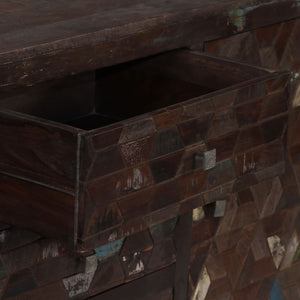 Credenza in Legno Massello di Recupero 160x40x80 cm 