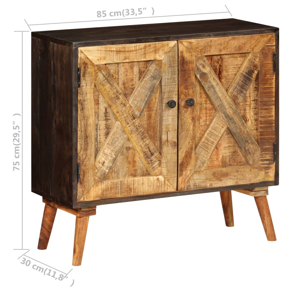 Credenza in Legno Massello di Mango 85x30x75 cm cod mxl 22603