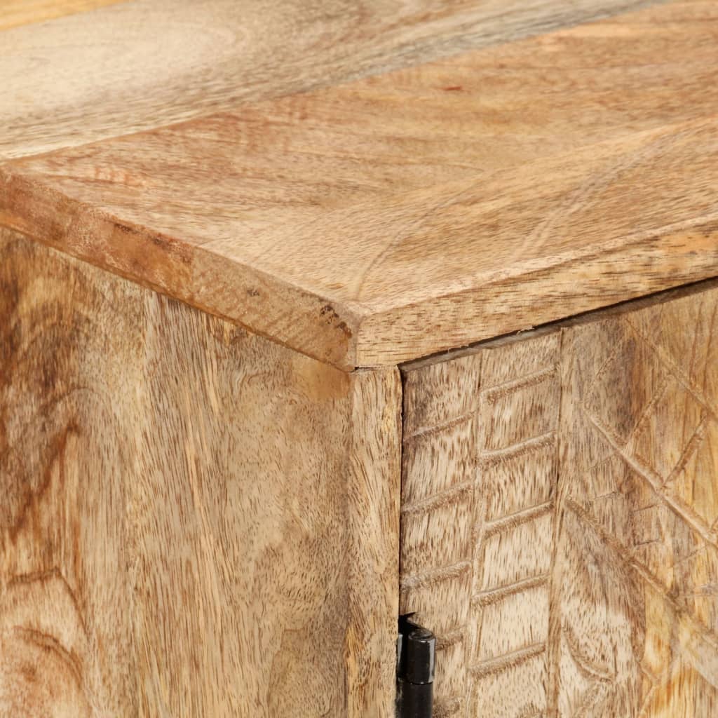 Credenza in Legno Massello di Mango 110x30x60 cm