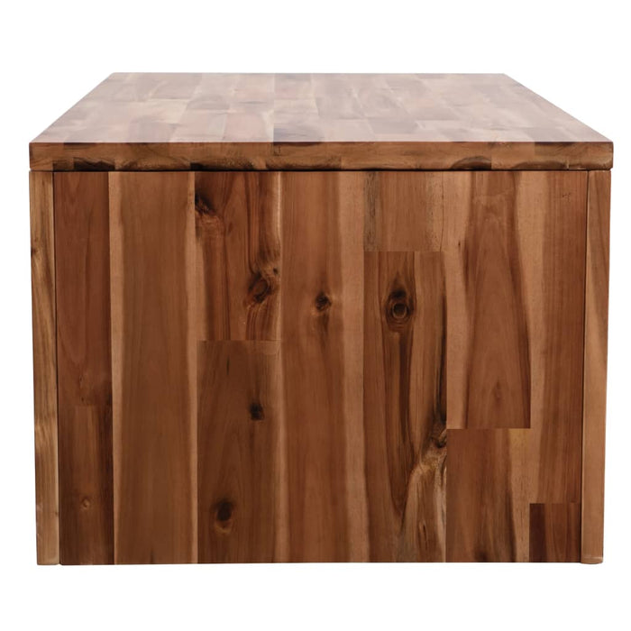 Tavolino da Caffè in Legno Massello d'Acacia 90x50x37,5 cm cod mxl 15496