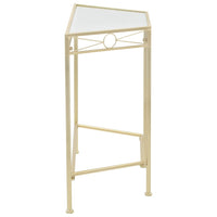 Tavolino Vintage in Metallo 87x34x73 cm Oro