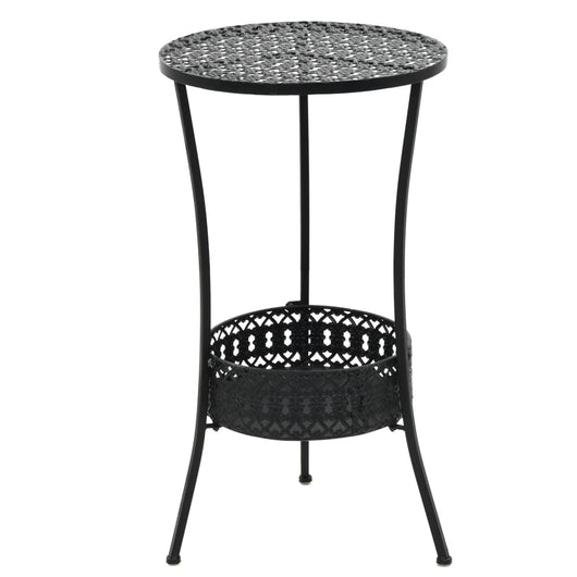 Tavolo da Bistrot Nero 40x70 cm in Metallo cod mxl 34476