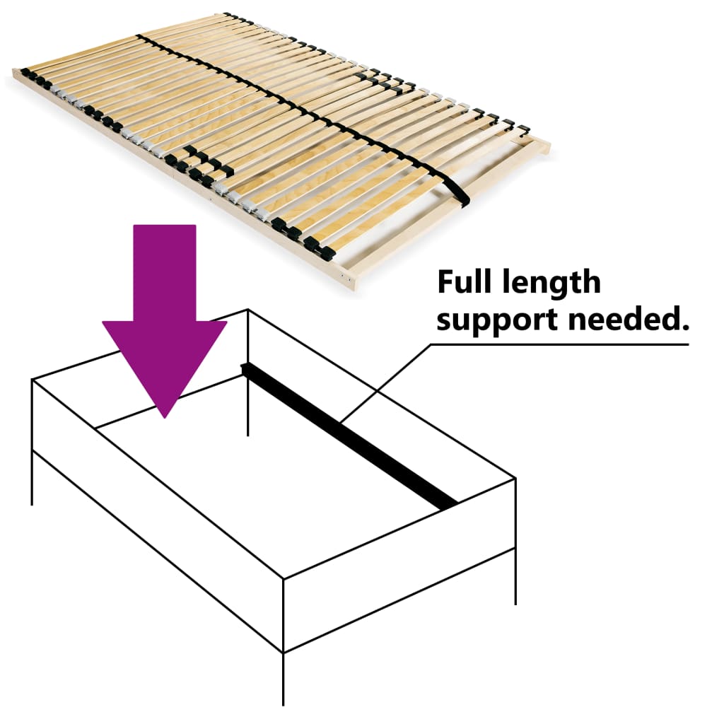 Rete a Doghe 7 Zone con 28 Doghe 100x200 cm cod mxl 64445