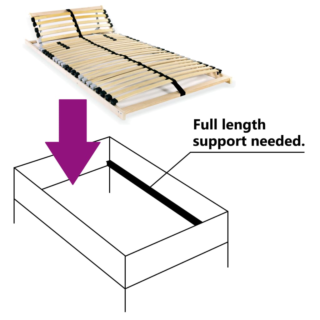 Rete a Doghe 7 Zone con 28 Doghe 70x200 cm cod mxl 58825