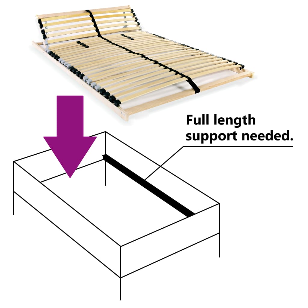 Rete a Doghe 7 Zone con 28 Doghe 100x200 cm cod mxl 46297