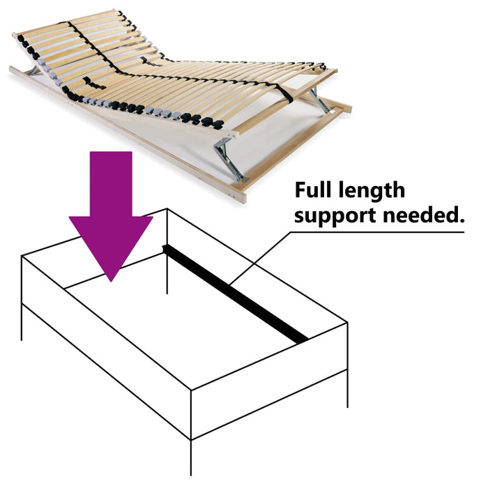 Rete a Doghe 7 Zone con 28 Doghe 80x200 cm cod mxl 60052