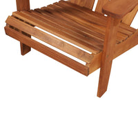 Sedia da Giardino Adirondack con Poggiapiedi Massello di Acacia  cod mxl 61462