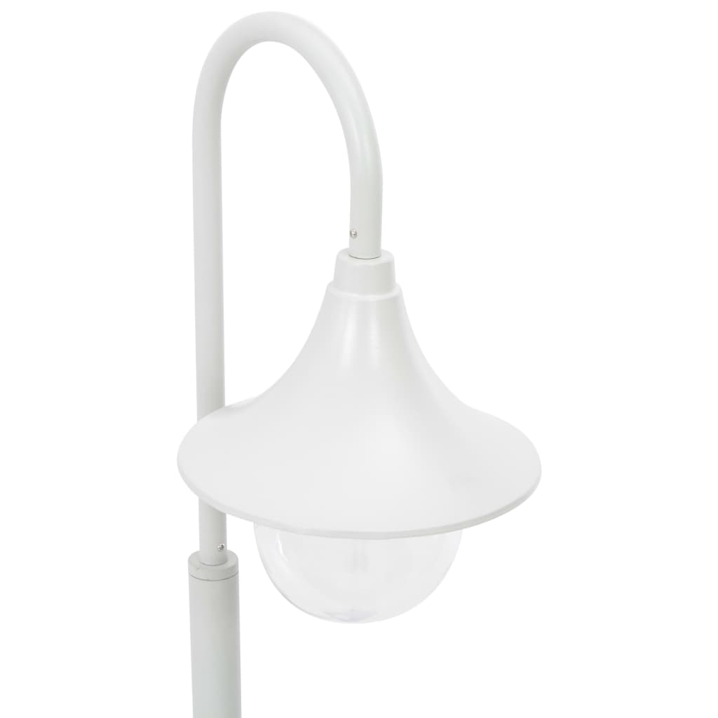 Lampione da Giardino E27 120 cm Alluminio Bianco cod mxl 65961