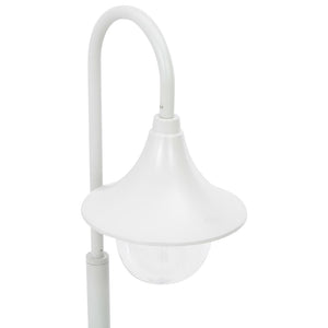 Lampione da Giardino E27 120 cm Alluminio Bianco cod mxl 65961