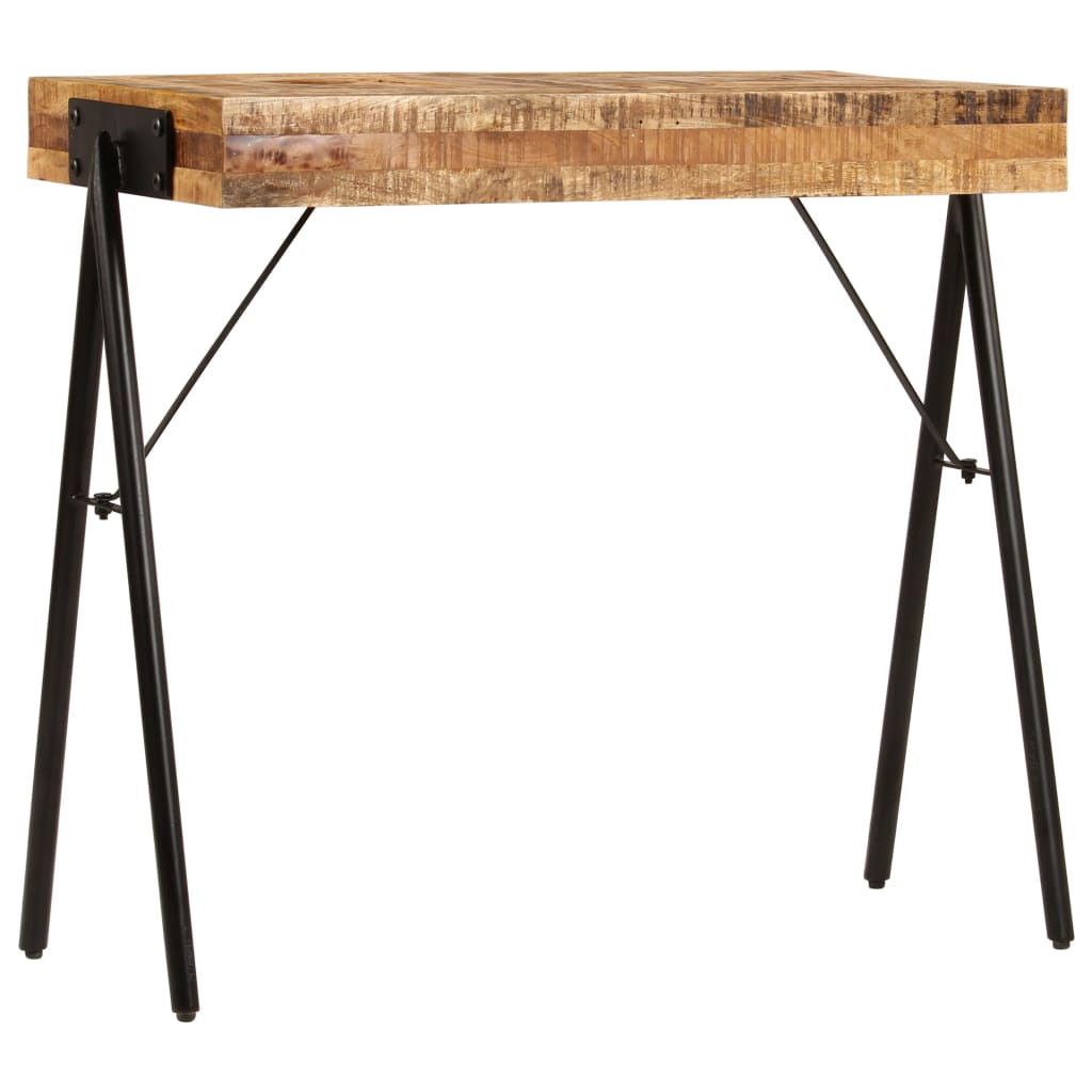 Tavolo Consolle in Legno Massello di Mango 80x40x75 cm 246339