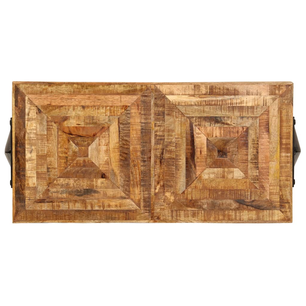 Tavolo Consolle in Legno Massello di Mango 80x40x75 cm