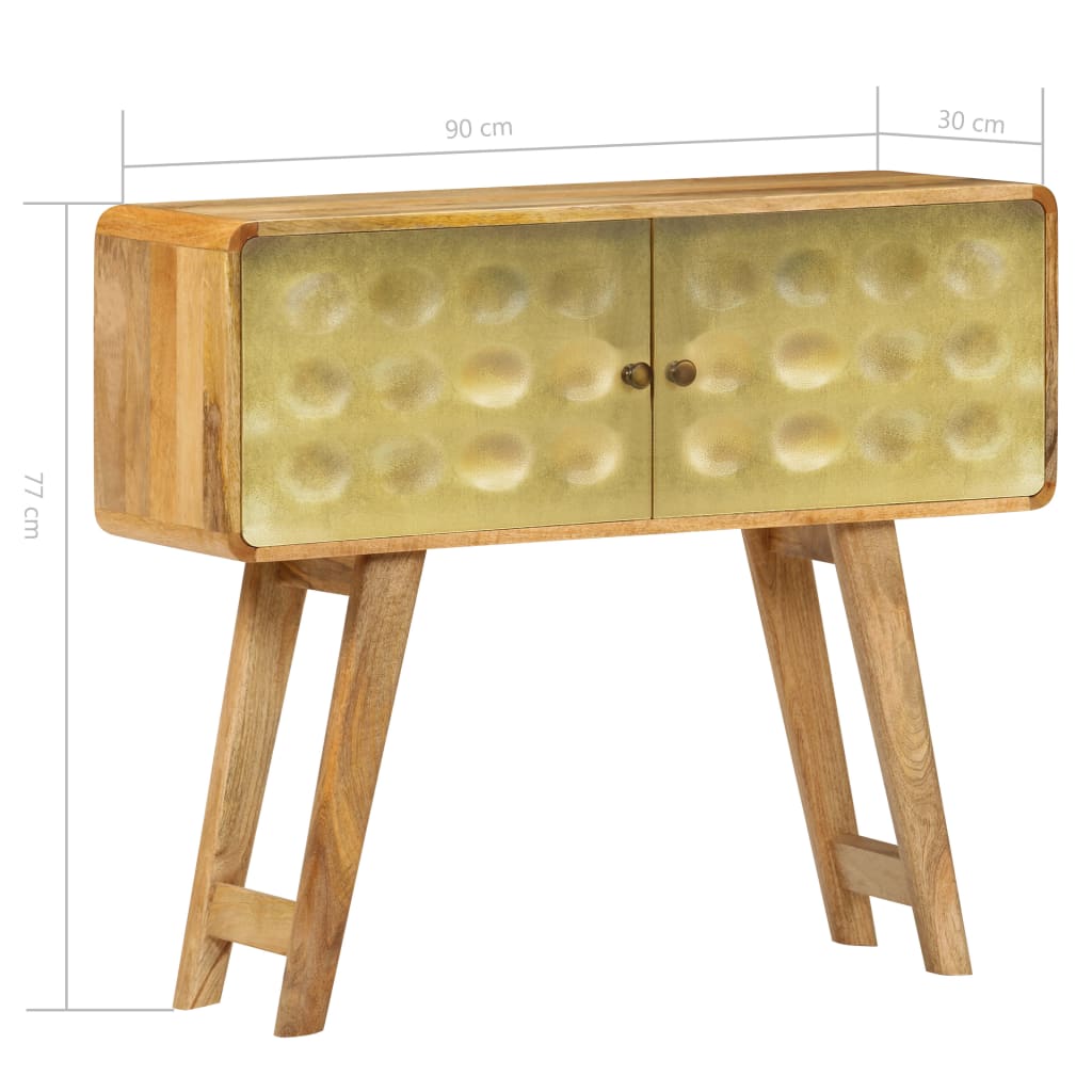 Credenza in Legno Massello di Mango 90x30x77 cm cod mxl 16907