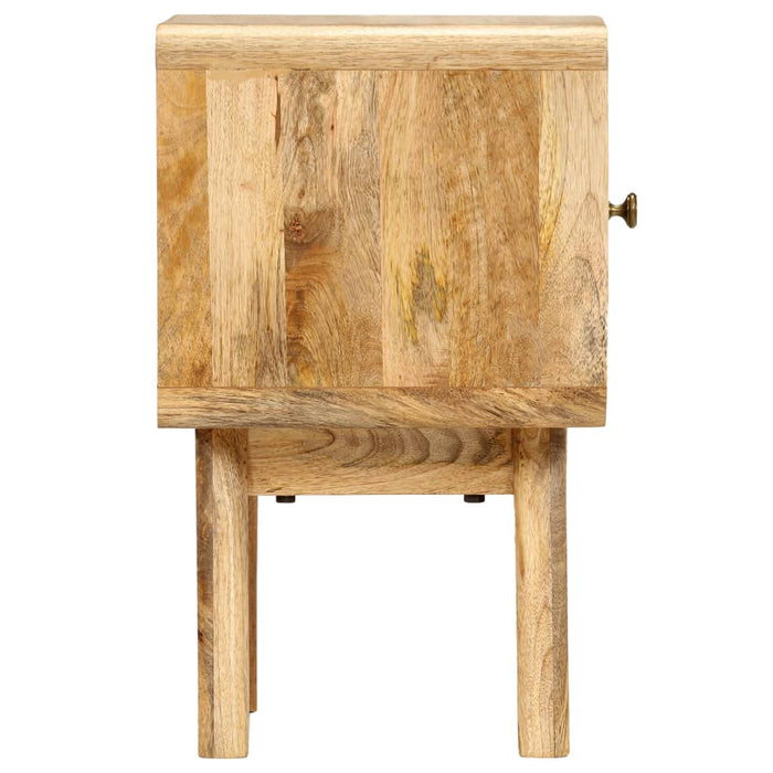 Comodino in Legno Massello di Mango 40x30x49 cm 246343