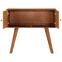 Credenza in Massello di Sheesham con Stampa Dorata 90x30x77 cm 246346