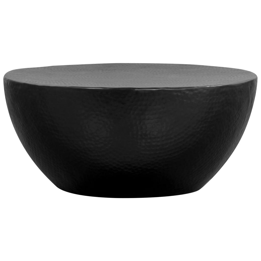 Tavolino da Caffè in Alluminio Martellato 70x30 cm Nero cod mxl 21227