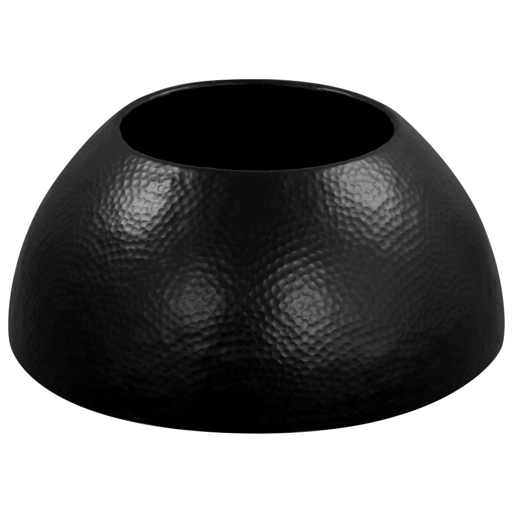 Tavolino da Caffè in Alluminio Martellato 70x30 cm Nero cod mxl 21227