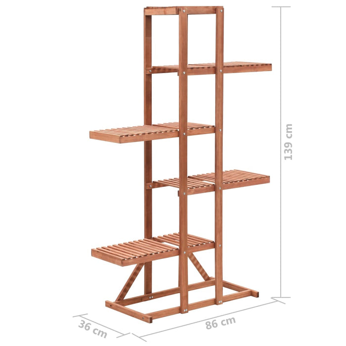 Piedistallo per Piante in Legno di Cedro 86x36x139 cm