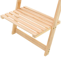 Scala Portaoggetti a Parete in Legno di Cedro 41,5x30x176 cm 246438