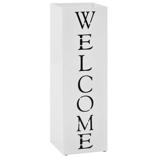 Porta Ombrelli Welcome in Acciaio Bianco  cod mxl 76800