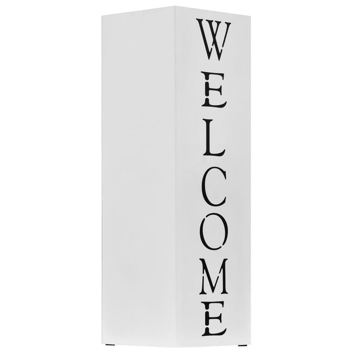 Porta Ombrelli Welcome in Acciaio Bianco  cod mxl 76800