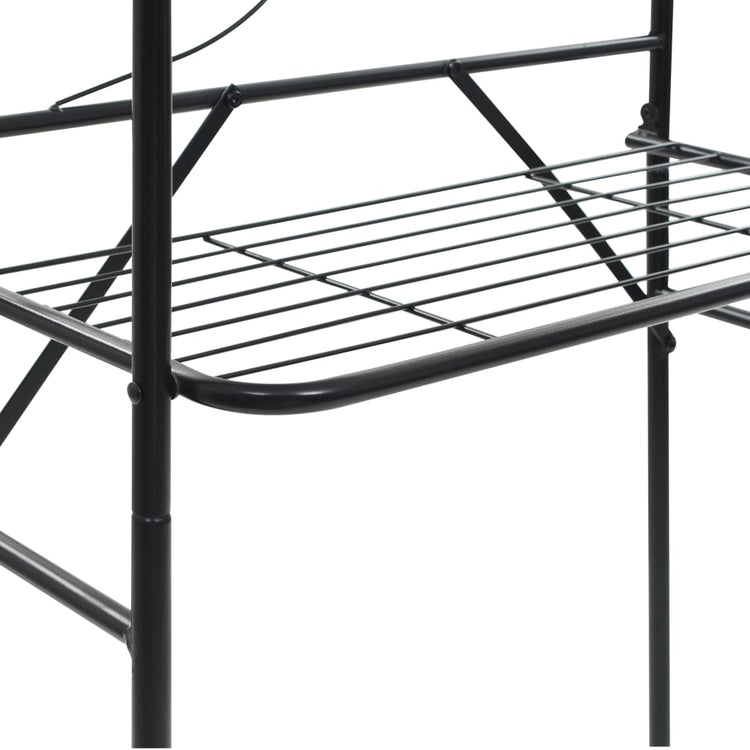 Scaffale da Bagno 60x33x174 cm Nero  cod mxl 47038