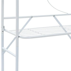 Scaffale da Bagno 60x33x174 cm Bianco cod mxl 46715