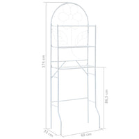 Scaffale da Bagno 60x33x174 cm Bianco cod mxl 46715