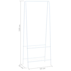 Appendiabiti 59x35x150 cm Bianco 246725