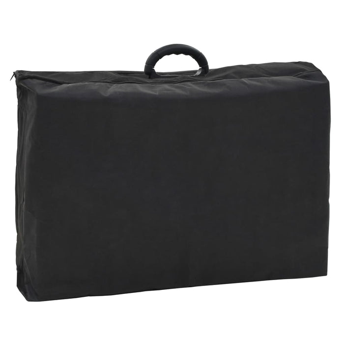 Lettino da Massaggio Portatile in Similpelle 185x78x76 cm Nero cod mxl 53698