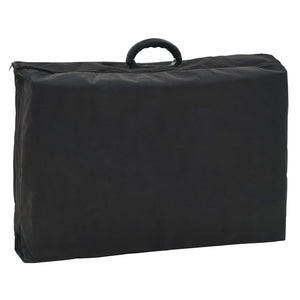 Lettino da Massaggio Portatile in Similpelle 185x78x76 cm Nero cod mxl 50688