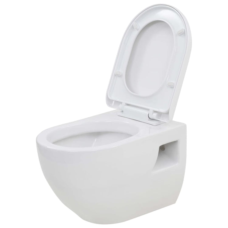 WC Sospeso in Ceramica Bianca 143022