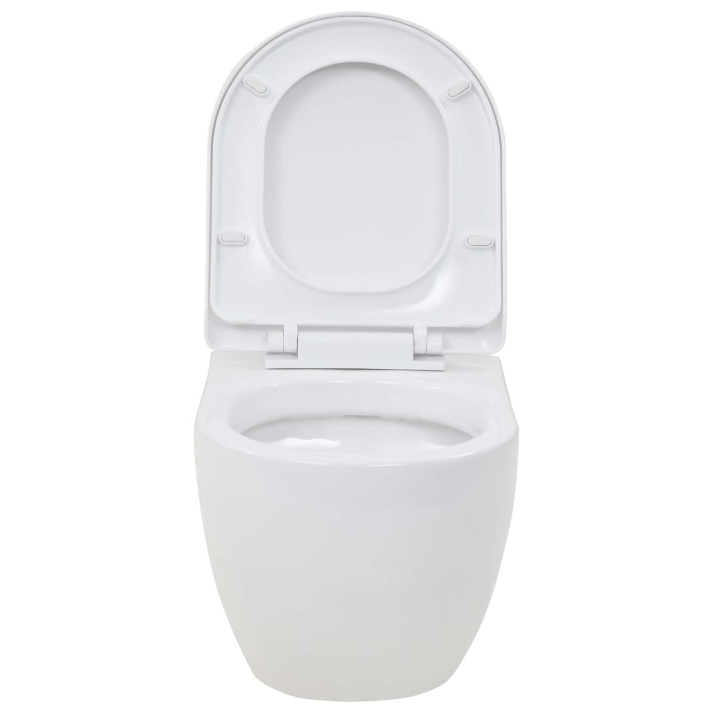 WC Sospeso in Ceramica Bianca 143022