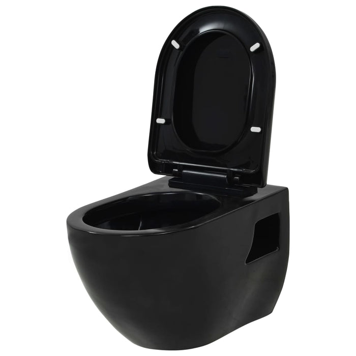 WC Sospeso in Ceramica Nera 143023