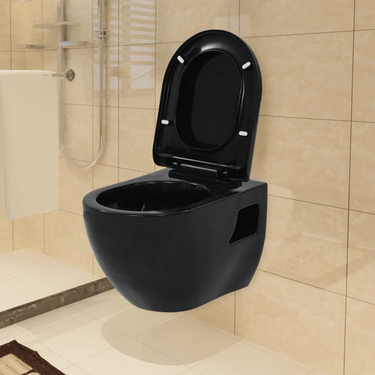 WC Sospeso in Ceramica Nera cod mxl 126318