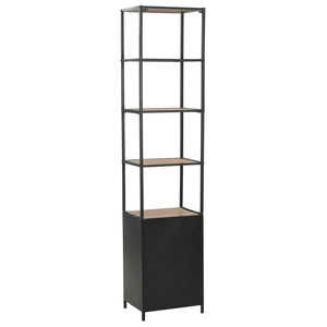 Libreria in Legno Massello di Abete e Acciaio 40,5x32,5x180 cm 246425