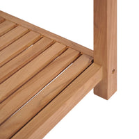 Scaffale per Bagno a 4 Ripiani in Massello di Teak 42x42x165cm cod mxl 12538