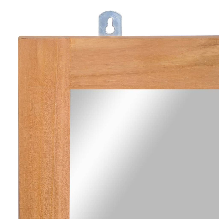 Specchio da Parete in Legno Massello di Teak 50x70 cm cod mxl 67722