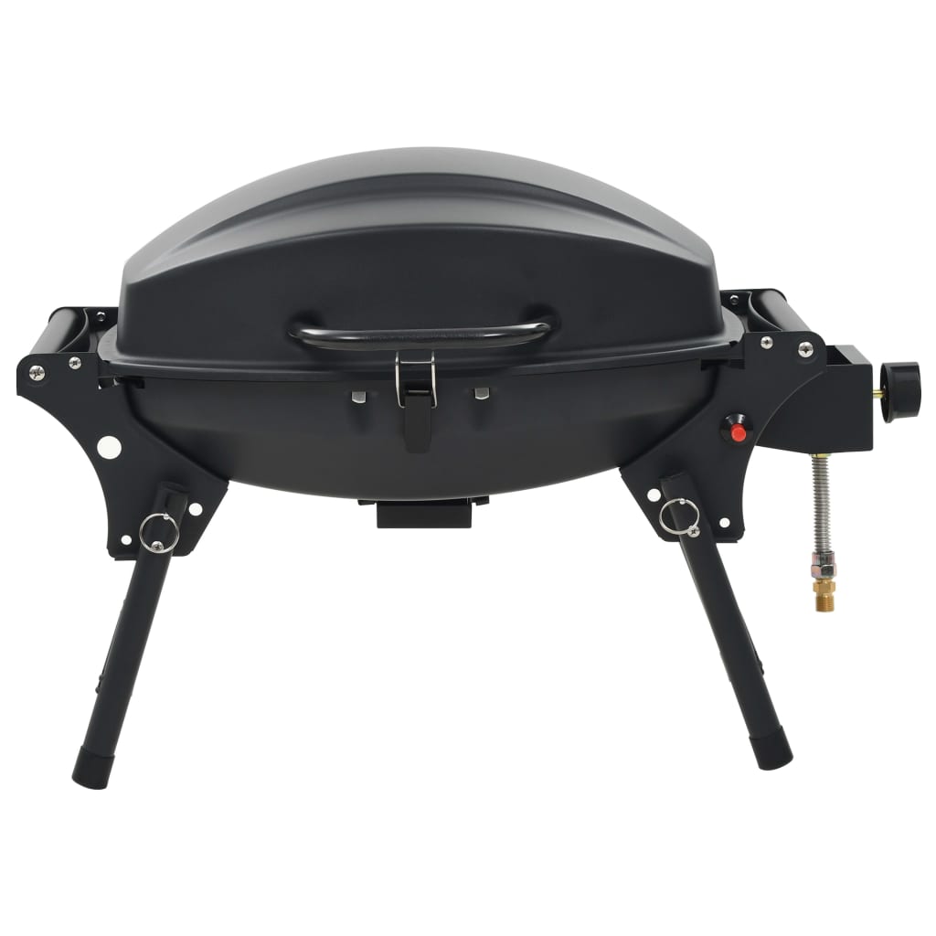 Barbecue e Griglia a Gas Portatile con Fornello Nero cod mxl 27096