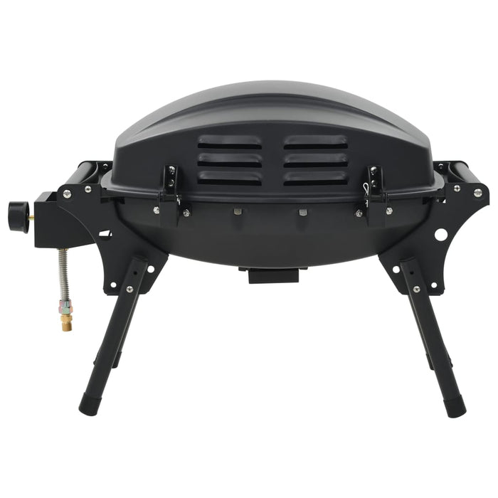 Barbecue e Griglia a Gas Portatile con Fornello Nero cod mxl 27096