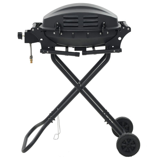 Barbecue e Griglia a Gas Portatile con Fornello Nero cod mxl 26447