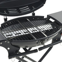 Barbecue e Griglia a Gas Portatile con Fornello Nero cod mxl 26447