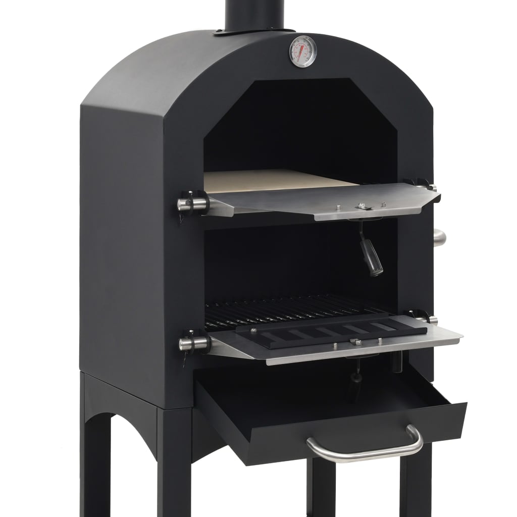 Forno Pizza Esterno a Carbonella con Pietra Refrattaria cod mxl 66997