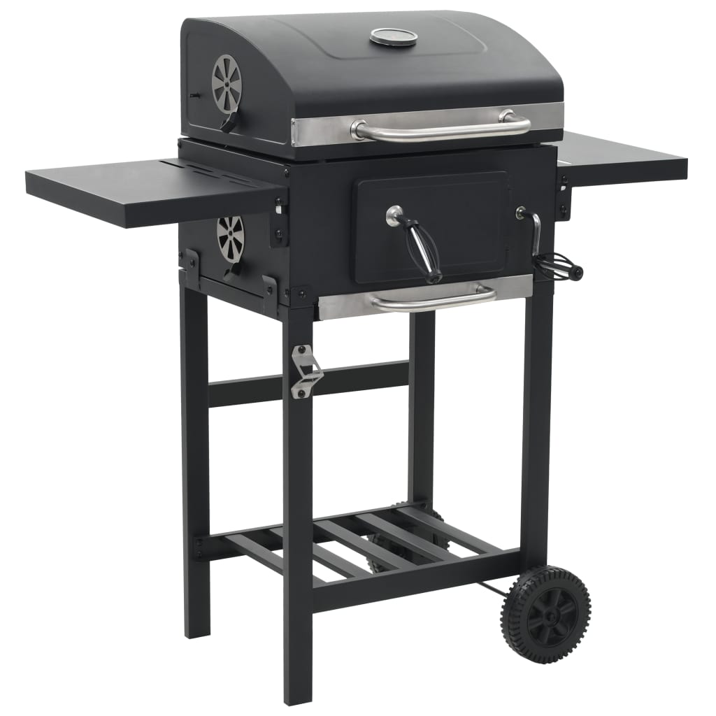 Barbecue a Carbonella con Ripiano Inferiore Nero cod mxl 23843