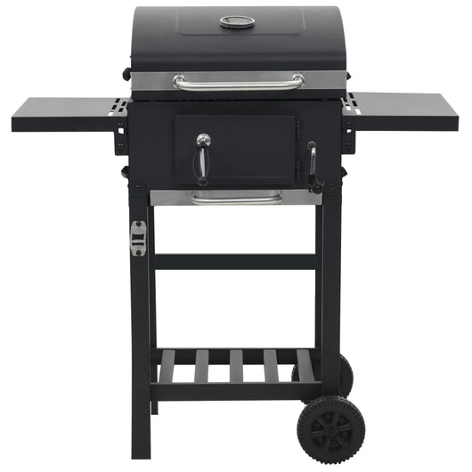 Barbecue a Carbonella con Ripiano Inferiore Nero 44280