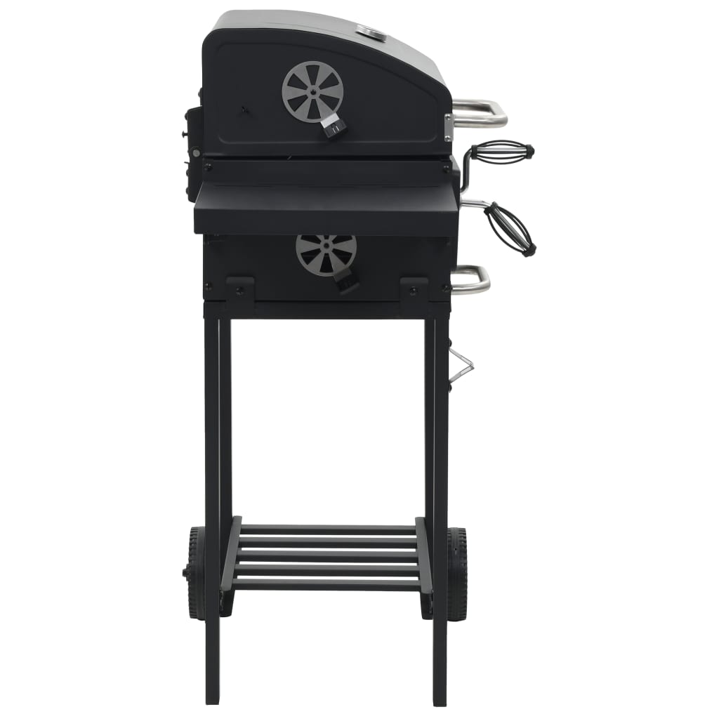 Barbecue a Carbonella con Ripiano Inferiore Nero cod mxl 23843