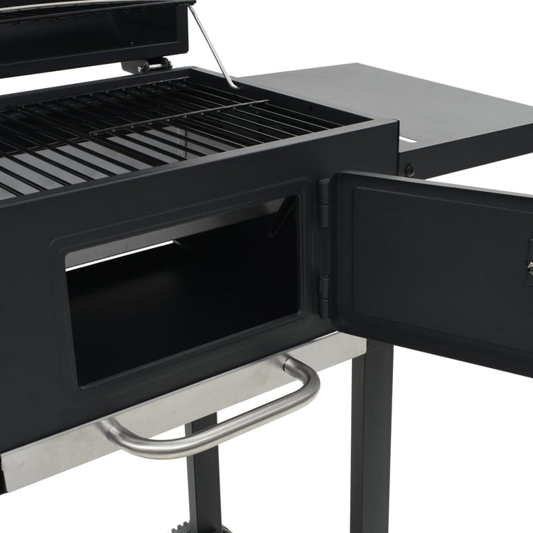 Barbecue a Carbonella con Ripiano Inferiore Nero cod mxl 23843