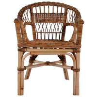 Sedia da Esterno in Rattan Naturale Marrone cod mxl 55711