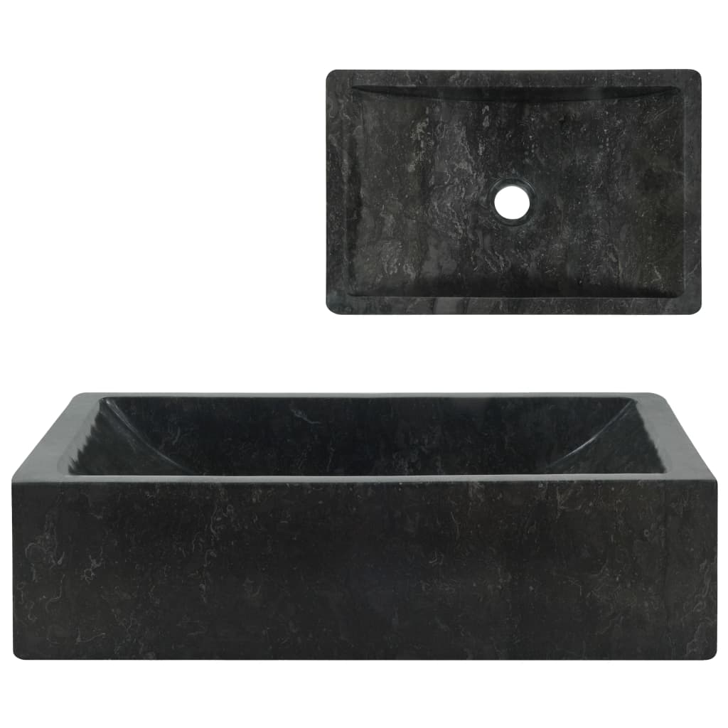 Lavandino 45x30x12 cm in Marmo Nero   cod mxl 53512